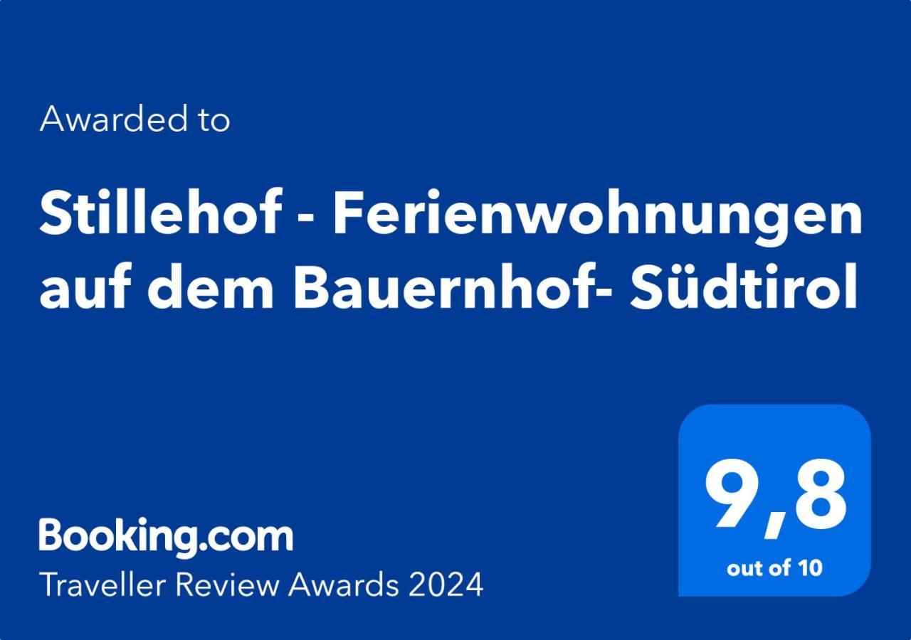 Stillehof - Ferienwohnungen Auf Dem Bauernhof- Suedtirol Bressanone Kültér fotó
